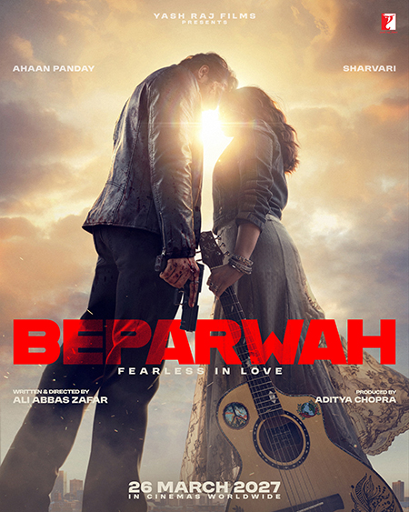 Ahaan Panday and Sharvari in the official Beparwah announcement poster